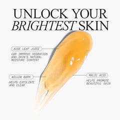 Juice Beauty Green Apple Peel Full Strength mask swatch on skin highlighting smooth texture