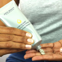 Juice Beauty Stem Cellular Micro-Exfoliant application image shows creamy texture.