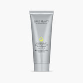Juice Beauty Stem Cellular Grapeseed Micro-Exfoliant on the face, promoting smoother skin.