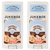 JUKEBOX Coconut Dreamin' deodorant front view with aluminum-free formula for everyday freshness.