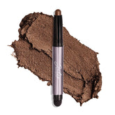 Julep Eyeshadow 101 Cocoa Shimmer swatch on lid for lasting copper glow.