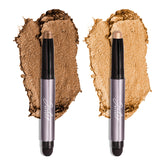 Julep Eyeshadow 101 Bronze Shimmer Creme-to-Powder on lid with lasting color