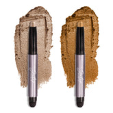 Julep Eyeshadow 101 Silver Moonlight Shimmer swatch showing taupe glow