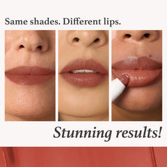 Julep lip crayons application close-up demonstrating glide and hydration.