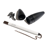 Julep pencil sharpener torpedo close-up for a precise, clean tip.