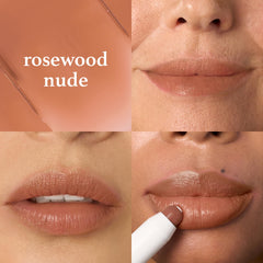 Julep Rosewood Nude swatches showing a soft, wearable finish
