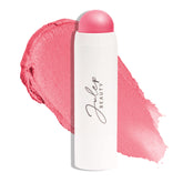 Julep Skip The Brush Blush Stick Peony Pink on cheeks for a natural glow