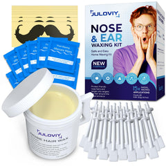 Juloviy Nose Wax Kit bottle with 120g wax for smooth grooming.