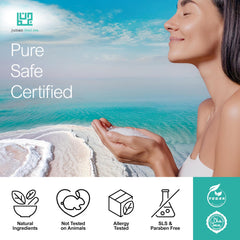 JUMAN Argan Oil and Aloe Vera ingredients close-up highlight nourishing shine for curls