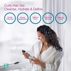 JUMAN Dead Sea Minerals Leave-In Treatment applies easily for smooth, hydrated curls