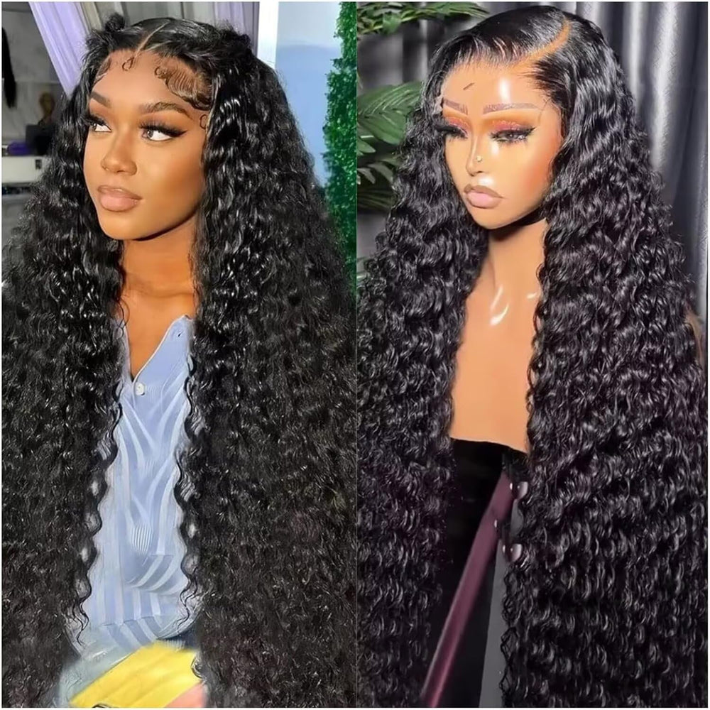 Jumida 30 inch water wave wig front view with long natural-looking waves