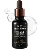 JUMISO All Day Vitamin Pure C glow serum bottle for radiant skin potential.