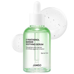 JUMISO D-Panthenol Barrier Serum bottle closeup for premium skincare experience.