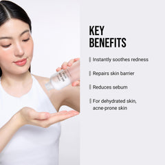 JUMISO Snail Mucin Toner in hands showing instant absorption for daily use