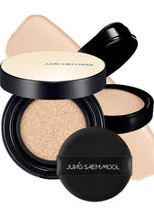 Jung Saem Mool Essential Skin Nuder Cushion — flacon-cushion longue tenue pour un teint frais.