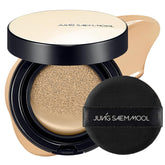 Jung Saem Mool SPF cushion bottle pour shows easy, spill-free application for glowing skin