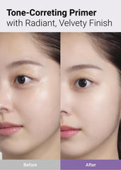 Jung Saem Mool Pro-Lasting Prep Primer Bare-lavender texture close-up highlights lightweight, comfortable wear.