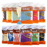 JunKuJK 12-piece hard wax beads kit for at-home waxing, ready for convenient use.