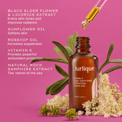 Jurlique Purely Age-Defying Firming Face Oil in hand for a quick morning routine
