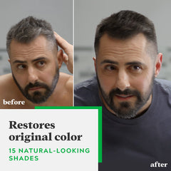 Just For Men Shampoo-In Color applicator bottle ready for precise application.