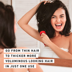 Just Nutritive conditioner label highlights sulfate-free, color-safe care for thinning hair.
