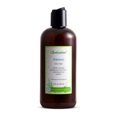 Just Nutritive Oily Hair Shampoo bottle shown for cleansing and oil control.