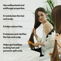 Just Nutritive Vinegar Nutritive Rinse frizz control for smoother hair