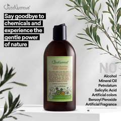 Just Nutritive Vinegar Nutritive Rinse hair shine formula on strands