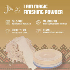 Juvia's Place Coconut Flakes powder brush application for seamless blending and soft focus.