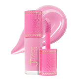 Juvia's Place Blushed Liquid Blush BlushLily swatch shows natural dewy flush