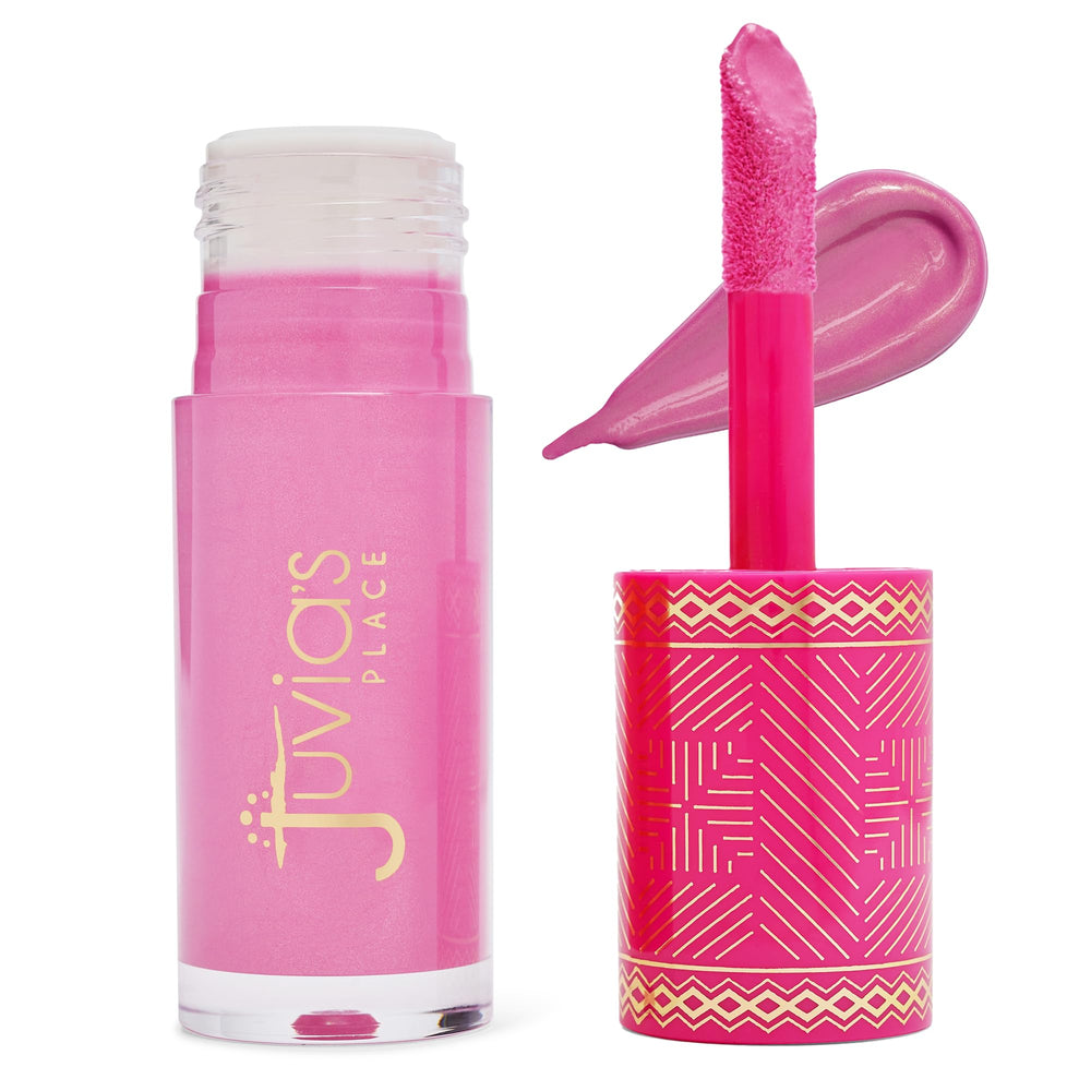 Juvia's Place Blushed Liquid BlushLighter Lily Glow front view shows luminous, buildable cheek color.