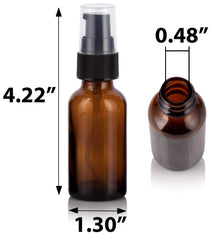 JUVITUS black pump cap seals bottle to prevent leaks during travel.
