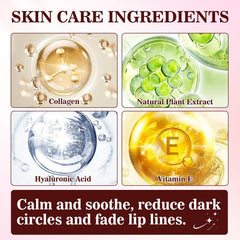 JUYANGYAN hyaluronic acid lip patches deliver quick hydration and nourishment.