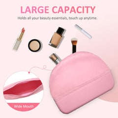 Juyeesm makeup bag in durable EVA material highlights tough surface for daily use