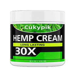 JUYIHEAL hemp cream jar close-up highlighting natural ingredients for daily use