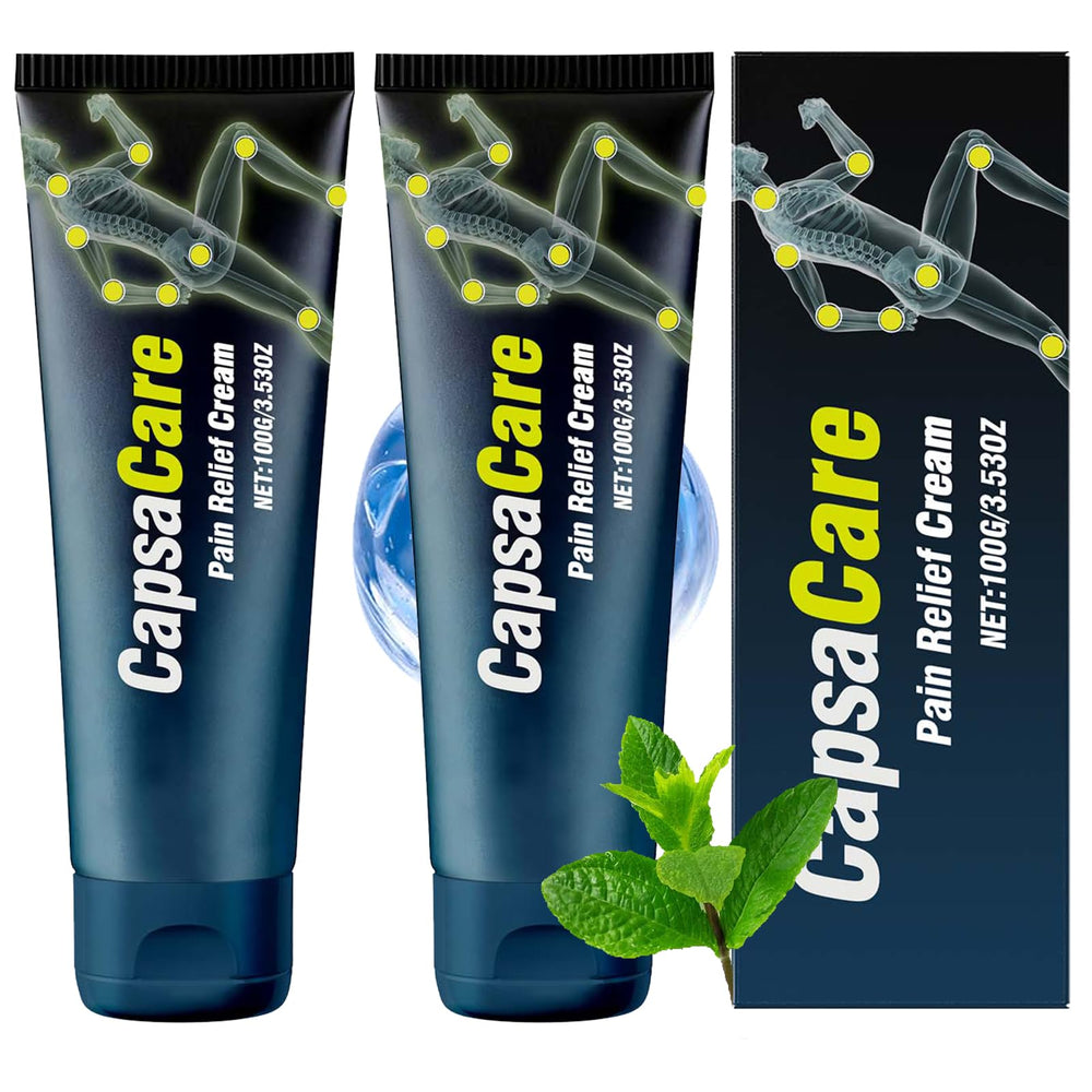 JVXZTO Capsacare cream bottle front view for quick, fragrance-free relief.