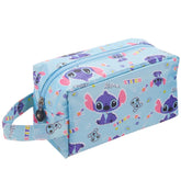JWDWYX Stich cartoon cosmetic bag with large capacity for makeup and toiletries.