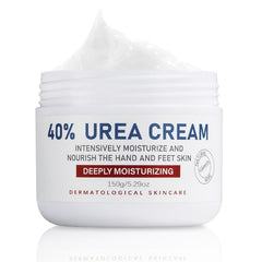 JYOVQXF 40% urea foot cream bottle highlighting deep hydration for calluses.