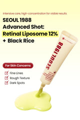 K-SECRET SEOUL 1988 Retinal label close-up highlighting 12% liposome delivery