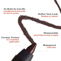 K7L Dark Brown Eyeliner smudge-proof definition for sustained look.