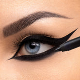 K7L Deep Black Eyeliner waterline application with a smooth glide for bold definition