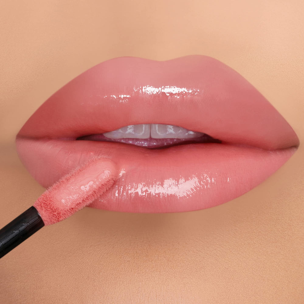 K7L Rose Pink Lip Gloss tube showing glossy finish for vibrant everyday look
