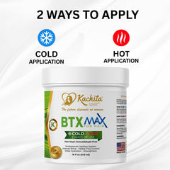 Application moment: creamy BTX MAX mask spread through damp hair