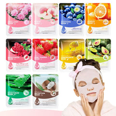 Kaely orange-peach mask moisturizes and refreshes kids' skin