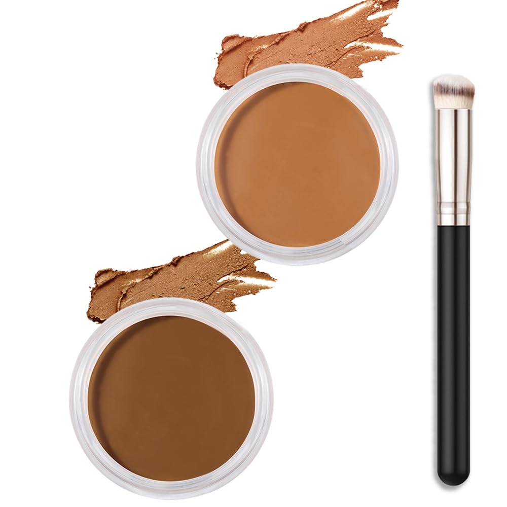 Kaely 2Pcs Cream Pot Concealer palette showing versatile shades for precise coverage.