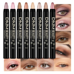 Kaely 8Pcs cream eye shadow sticks set with vibrant swatches for quick looks.