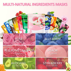 Kaely blueberry face mask set with antioxidants for kids spa nights.