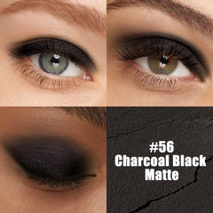 Swatch of Kaely Charcoal Black Cream Eye Shadow Sticks showing rich pigment