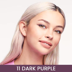 Swatch of Kaely gel eyeliner shows waterproof, smudge-proof finish in bold purple.