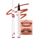 Kaely Mocha Longwear Lip Liner in action with precise application and natural color.